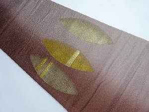 リサイクル　金彩　抽象模様袋帯